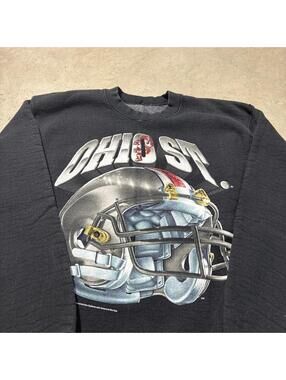 Vintage 90s Salem Sportswear Ohio State Buckeyes Crewneck Men's M Black